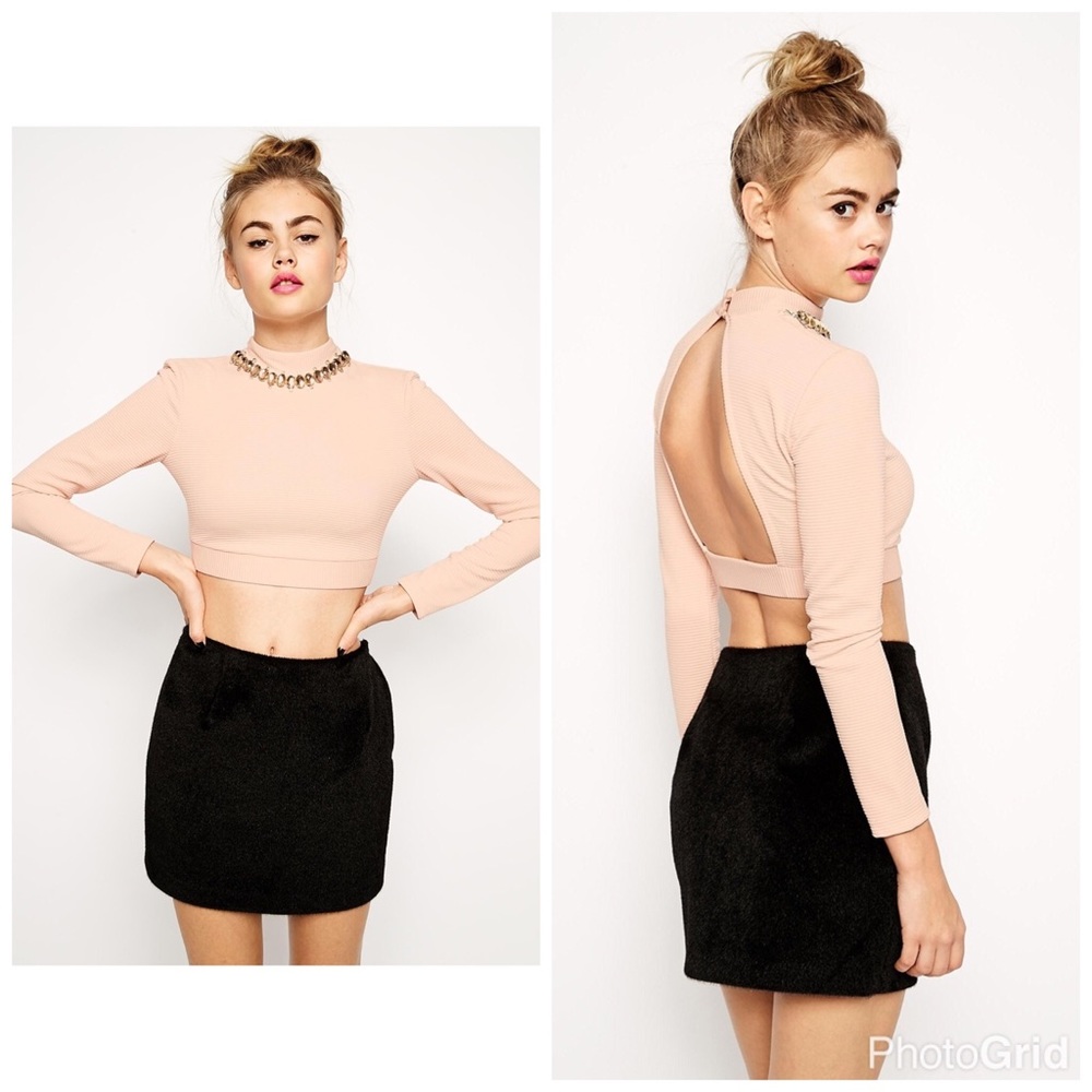 ASOS embellished crop top US14 BNWOT
